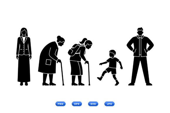 Generations Silhouette Clipart: A Versatile Tool for Visual Storytelling