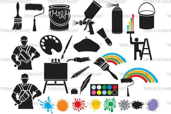 Painting Icons Set - Art Tools