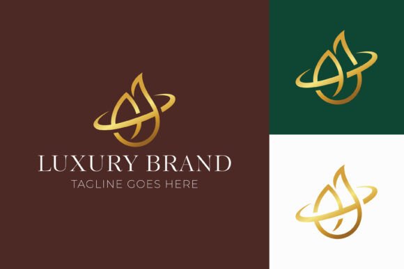 Revitalize Your Brand Identity with the Luxury Logo Abstract Nature Bud Sprout