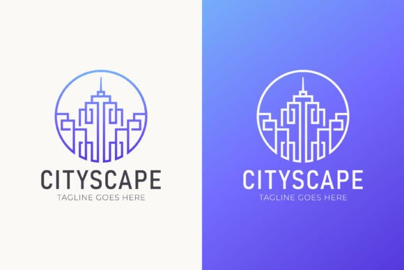 Revitalize Your Corporate Image with the Cityscape Urban Skyline Logo