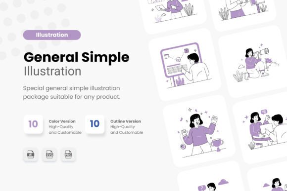 Simple Line Illustration General