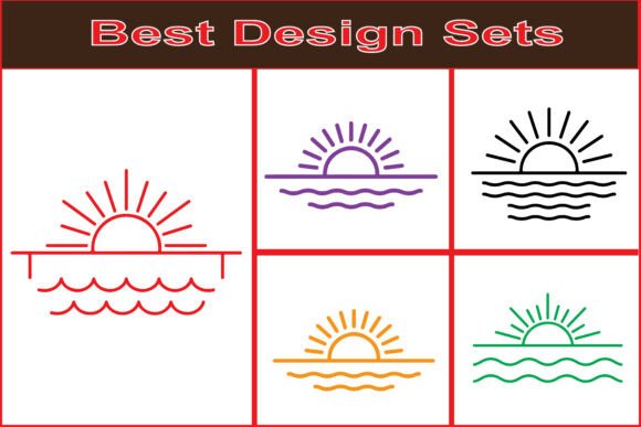 Sunset Ocean Line Vector Icons: Practical Integration for Designers and Creators