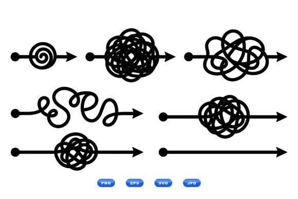 Tangled Arrow Line Vector Designs: A Powerful Tool for Conceptual Visuals